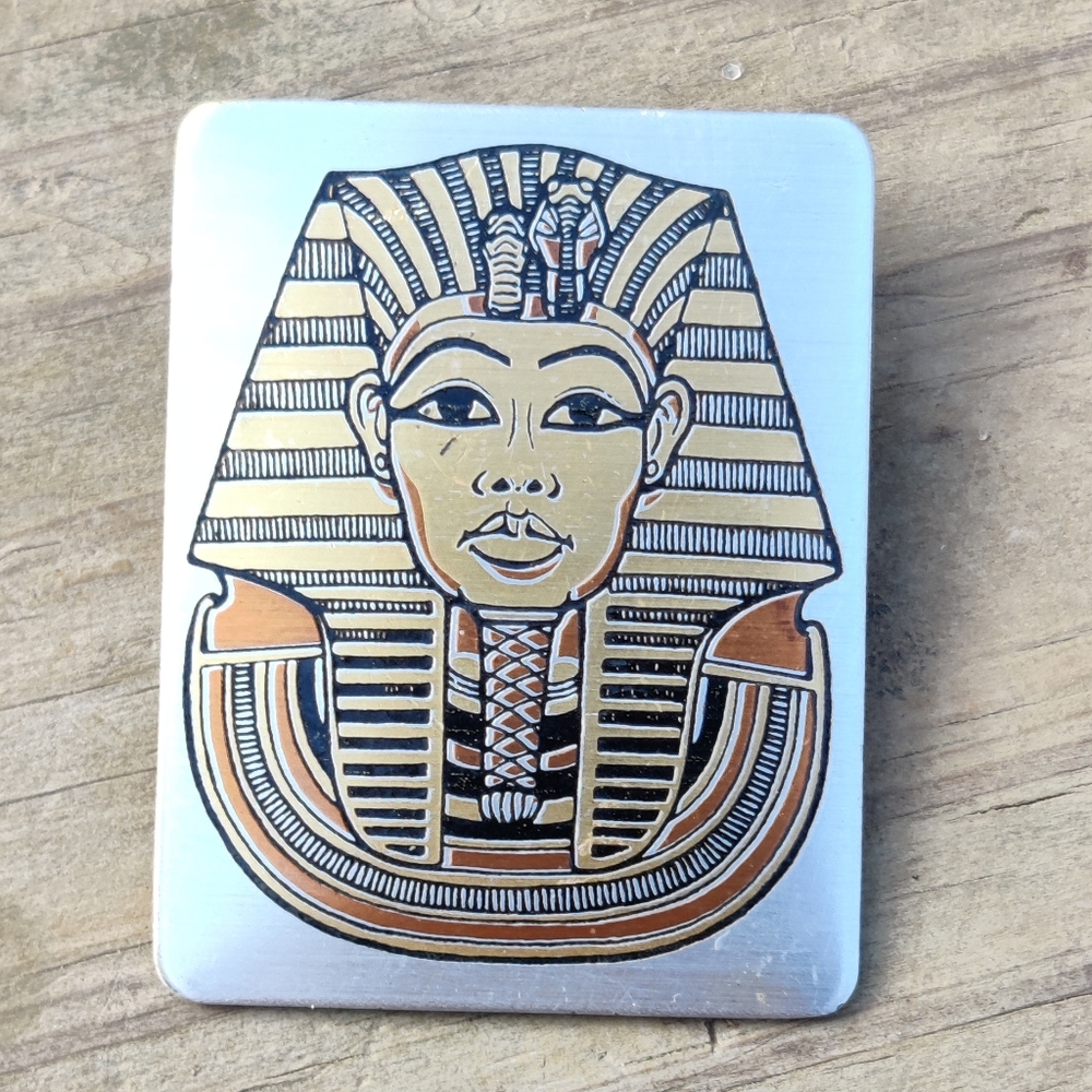 Vintage Reed & Barton Damascene Egyptian Pharoah pendant - Picture 5 of 9